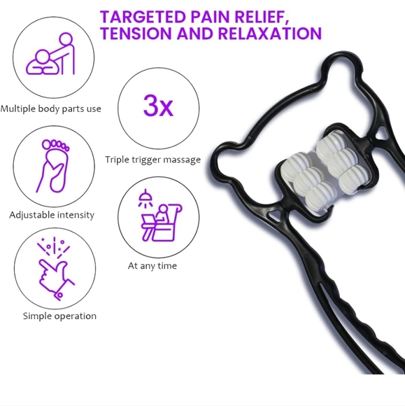 Handheld Neck Massager with 6 Balls Massage Point - Picture 2 of 4